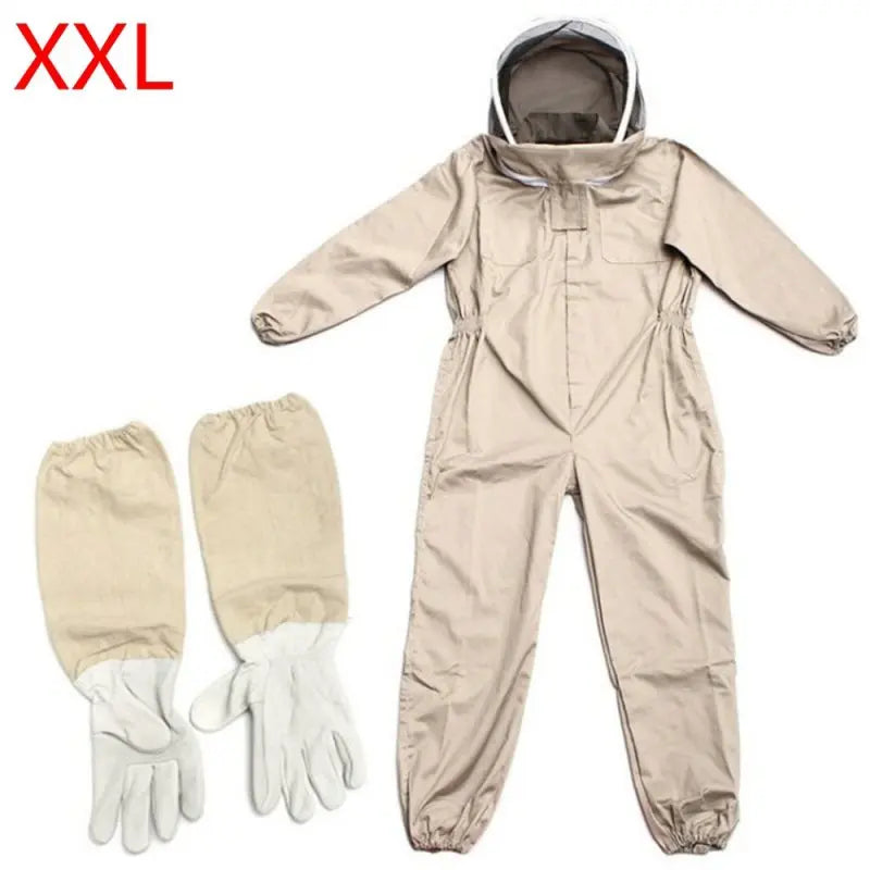 🐝 Professional Full Body Beekeeping Suit with Gloves – Ventilated Protection