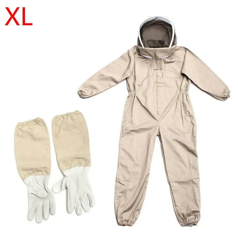 🐝 Professional Full Body Beekeeping Suit with Gloves – Ventilated Protection