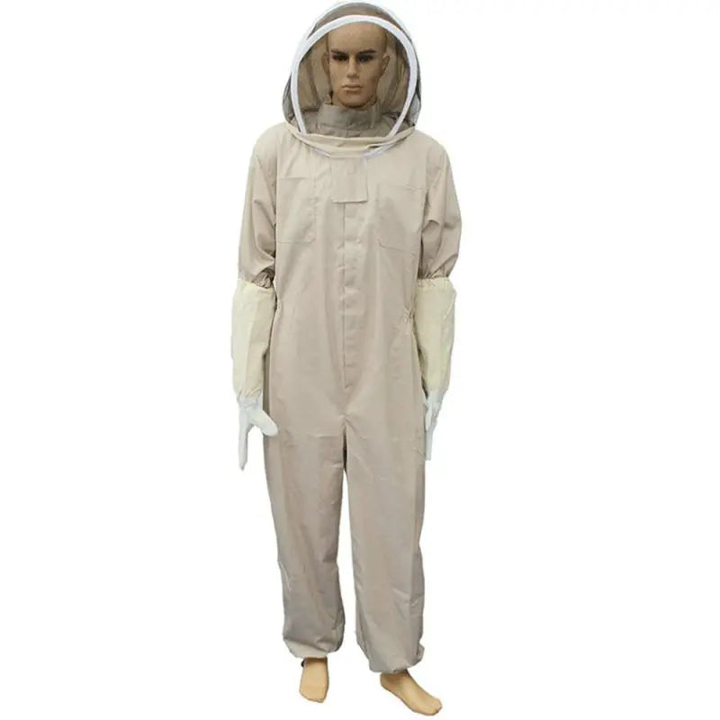 🐝 Professional Full Body Beekeeping Suit with Gloves – Ventilated Protection