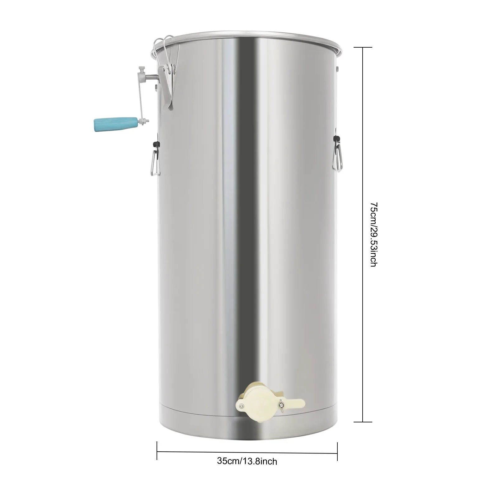 🍯 Manual Honey Extractor – Stainless Steel Beekeeping Spinner Tool